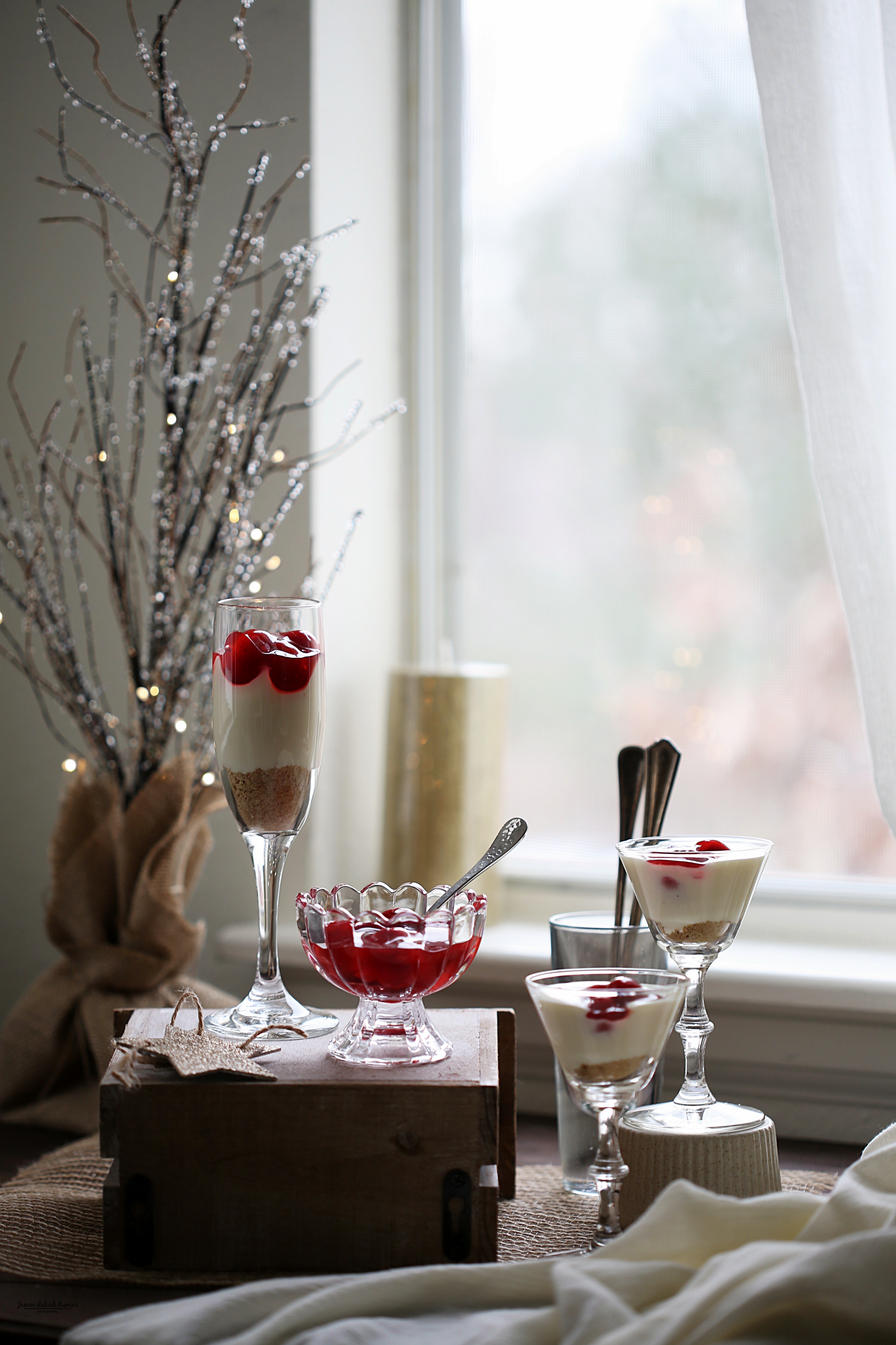 NO BAKE CHERRY CHEESECAKE