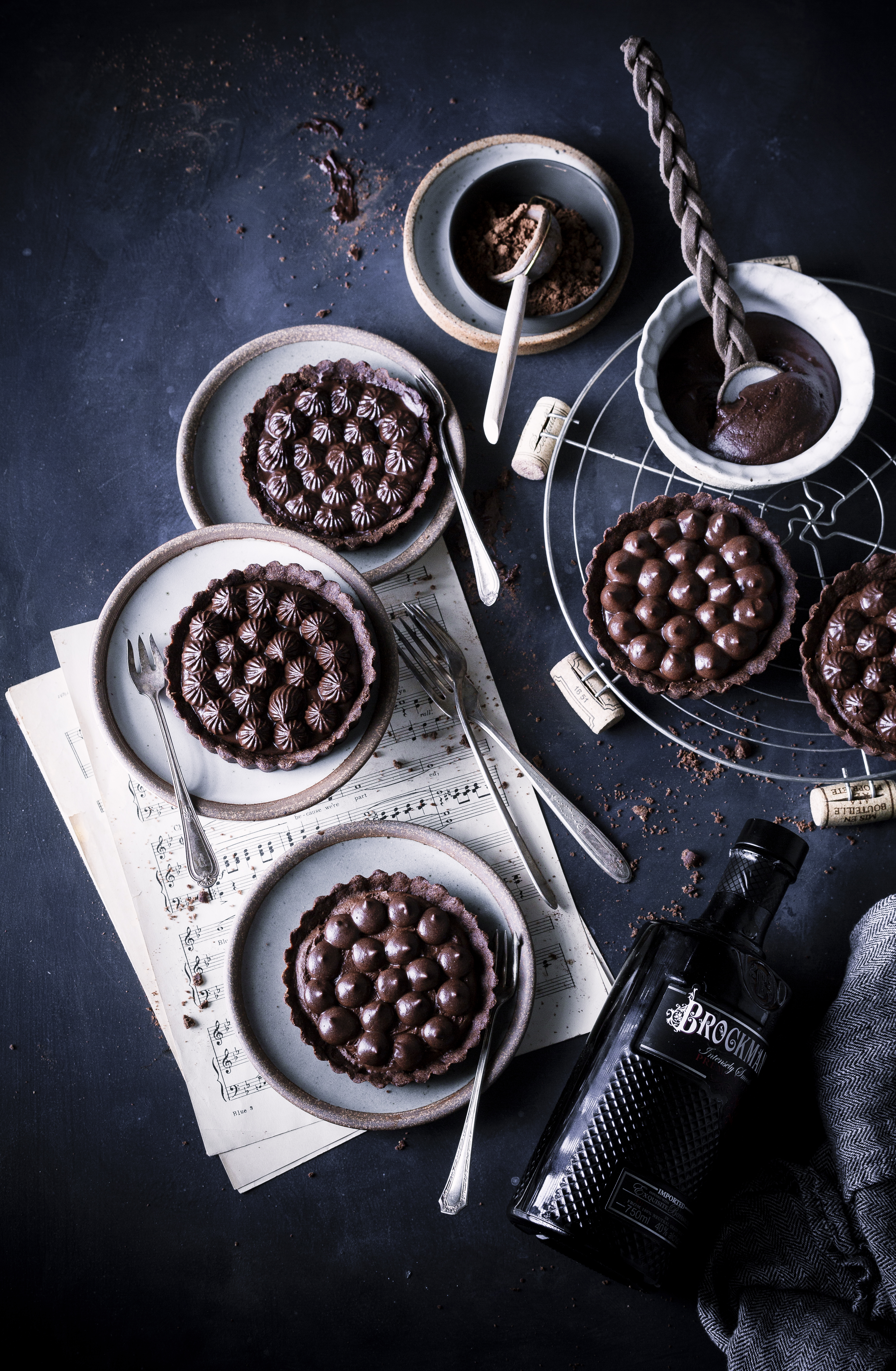 BROCKMAN'S GIN INFUSED CHOCOLATE TART AND MOUSSE