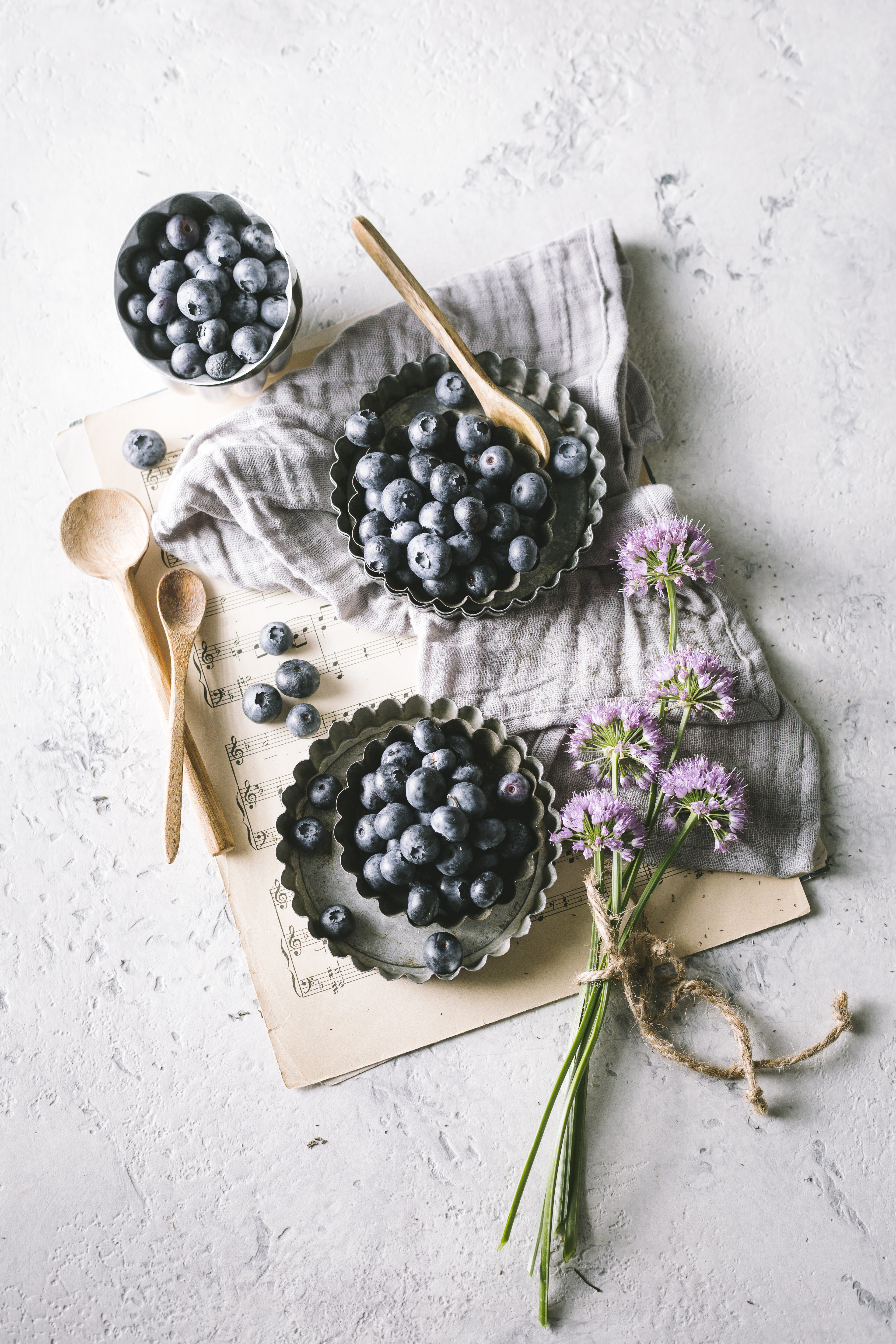 BLUEBERRIES STILL LIFE