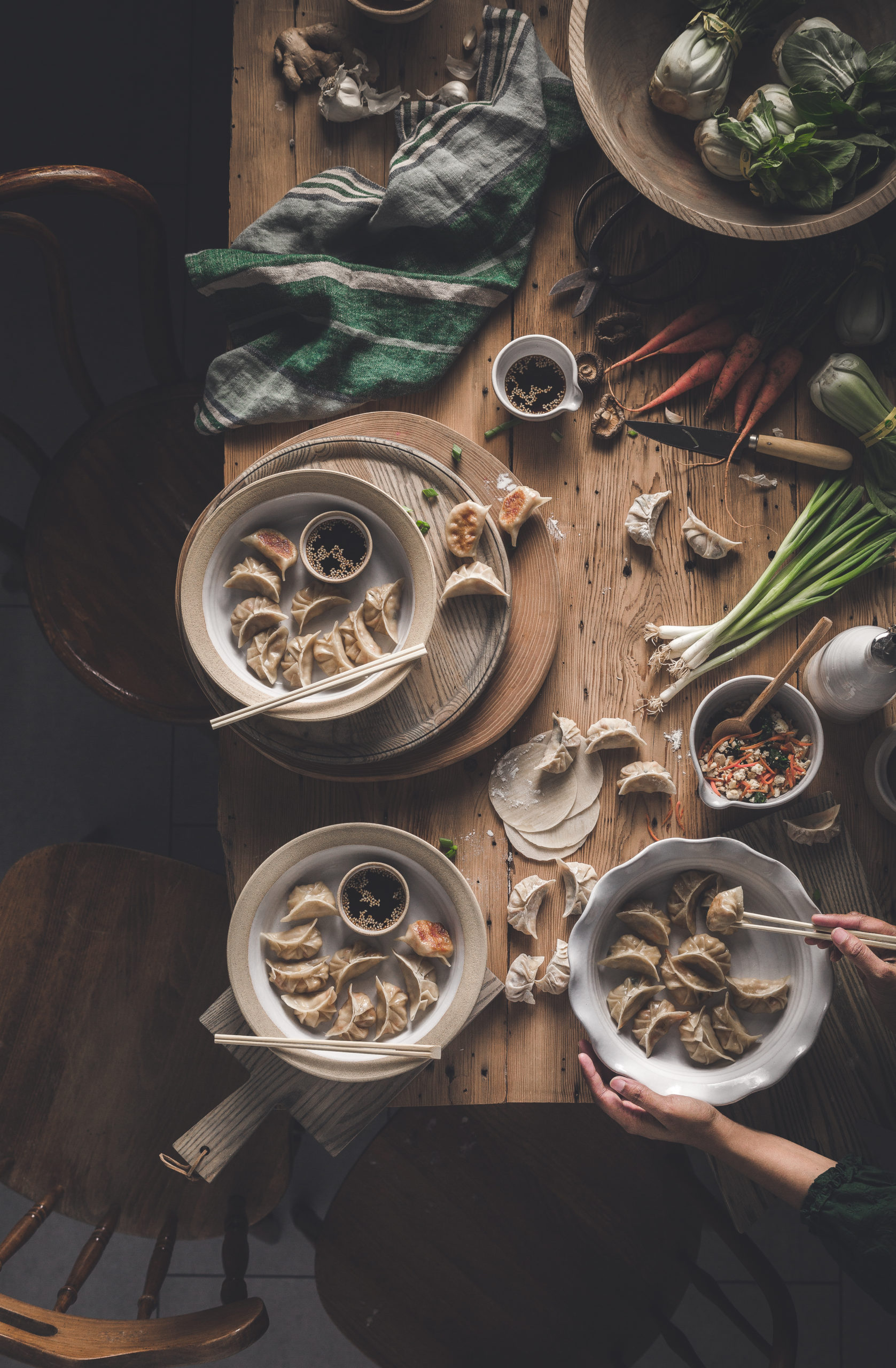 TOFU BOKCHOY POTSTICKERS