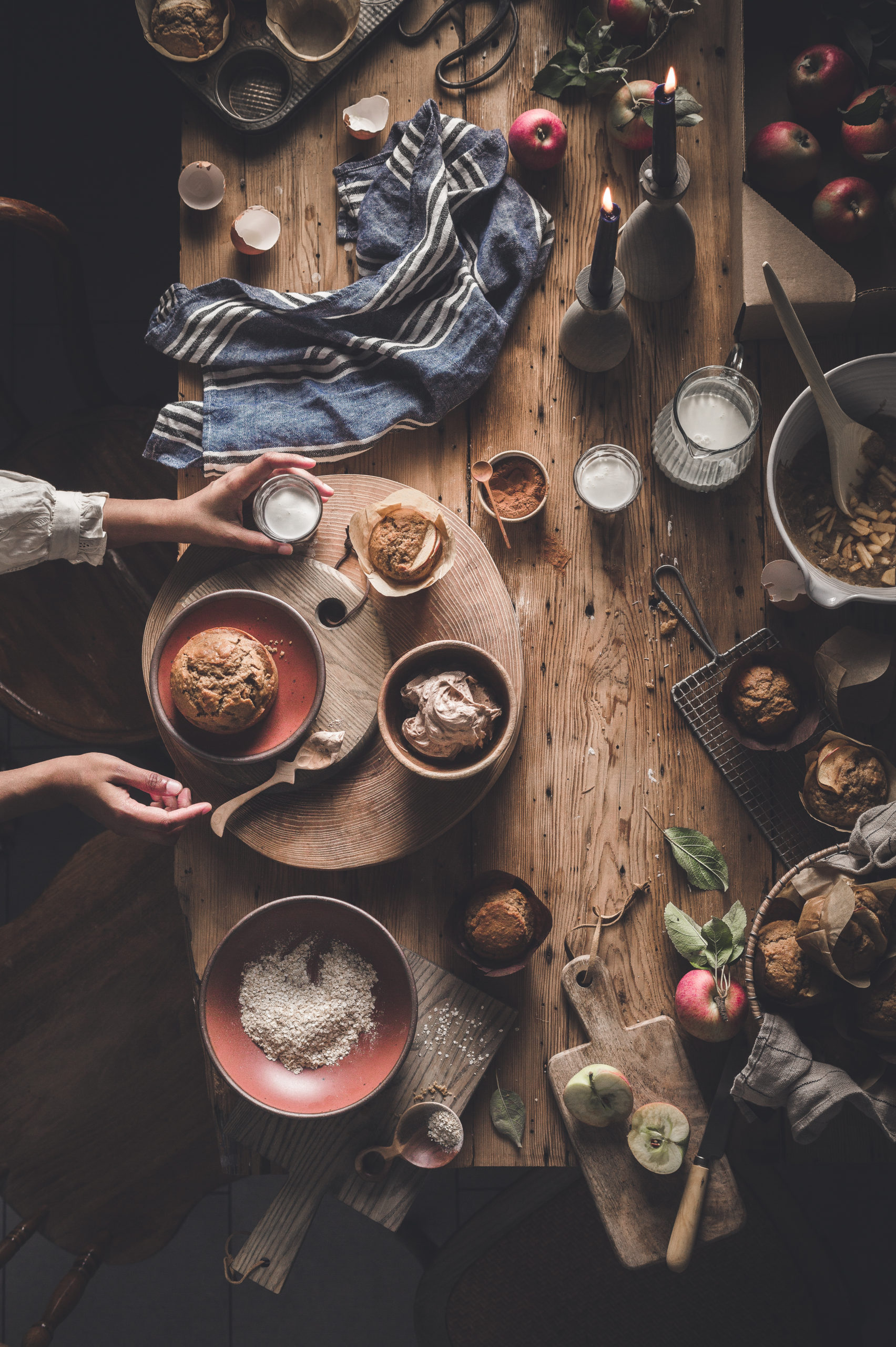 Apple Quinoa Muffins with Cinnamon Butter