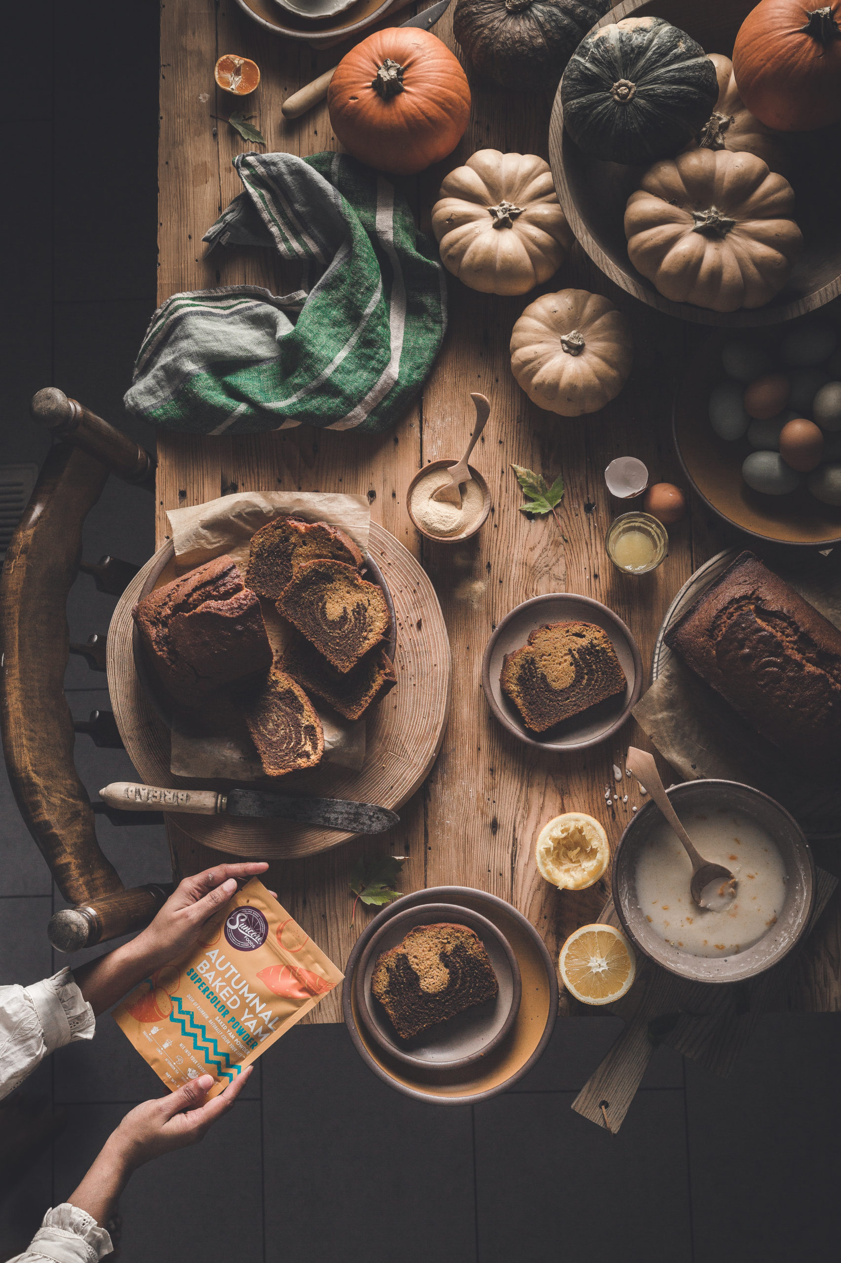 PUMPKIN CHOCOLATE MARBLE LOAF CAKE