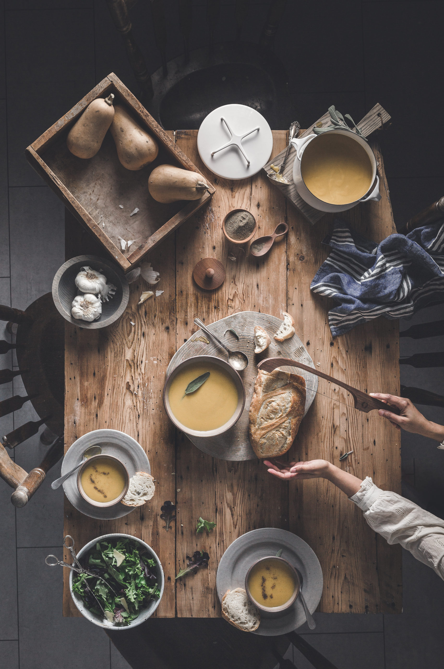 Vegan Roasted Butternut Squash Soup With Oatmilk