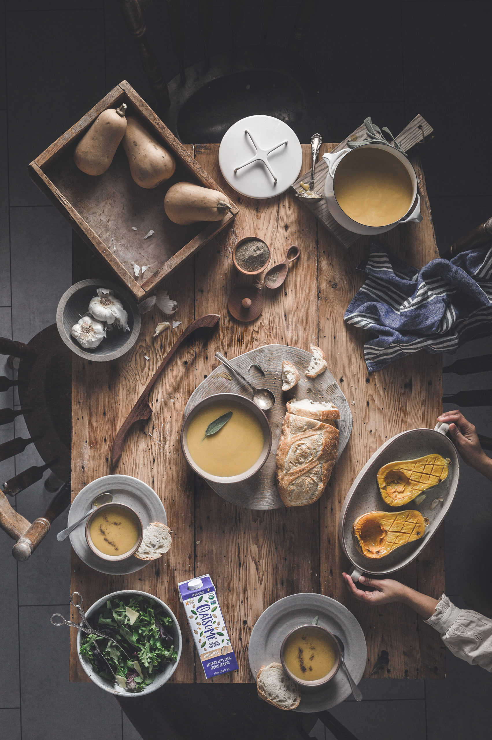 Vegan Roasted Butternut Squash Soup With Oatmilk